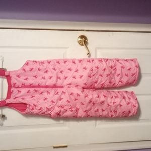 Girls London fog snow pants / suspender large 6x
